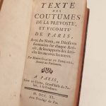 Couverture du livre Estimation du livre « texte des Coutumes de la Prevosté, et Vicomté de Paris. »