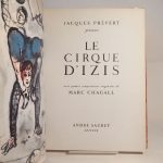 Couverture du livre Estimation du livre « jacques Prévert présente Le Cirque d’Izis avec quatre compositions originales de Marc Chagall. »