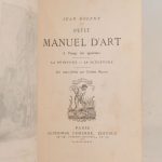 Couverture du livre Estimation du livre « petit manuel d’art à l’usage des ignorants. La peinture – la sculpture. Six eaux-fortes par Eugène Millet. »