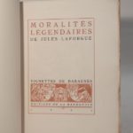 Couverture du livre Estimation du livre « moralités légendaires. Vignettes dessinées et gravées par Daragnès »