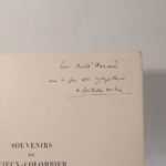 Couverture du livre Estimation du livre « souvenirs du Vieux-Colombier. 55 dessins originaux précédés d’un texte de Jules Romains. »