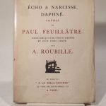 Couverture du livre Estimation du livre « echo et Narcisse. Daphné. Poèmes de Paul Feuillâtre. Ornés de 80 dessins et de 8 hors-texte par A. Roubille. »