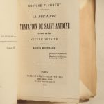 Couverture du livre Estimation du livre « la première Tentation de Saint Antoine (1849-1856). Oeuvre inédite publiée par Louis Bertrand. »