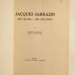 Couverture du livre Estimation du livre « jacques Sarrazin : son oeuvre – son influence. »