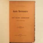 Couverture du livre Estimation du livre « annales révolutionnaires de deux villages bourguignons (Villy et Massingy). »