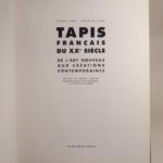 Couverture du livre Estimation du livre « tapis français du XXe siècle. De l’Art Nouveau aux créations contemporaines. »