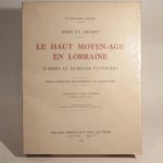 Couverture du livre Estimation du livre « rhin et Orient : Le Haut Moyen-Age en Lorraine, d’après le mobilier funéraire. Trois campagnes de fouilles et de laboratoire. Préface de M. Albert Grenier. »