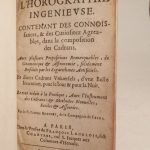 Couverture du livre Estimation du livre « l’Horographie ingénieuse. Contenant des connoissances, & des curiositez agreables, dans la composition des cadrans.  Avec plusieurs propositions remarquables, de gnomonique & astronomie, solidement resolues par les logarithmes artificiels […]. [Suivi de : ] La Longimetrie ou Geodesie nouvelle. [Et de : ] Tables requises à L’Horographie ingenieuse. »
