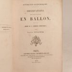 Couverture du livre Estimation du livre « observations météorologiques en ballon. Résumé de 25 ascensions aérostatiques. »