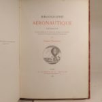 Couverture du livre Estimation du livre « bibliographie aéronautique. Catalogue des livres d’histoire, de science, de voyages et de fantaisie, traitant de la Navigation aérienne ou des Aérostats. »