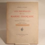 Couverture du livre Estimation du livre « les équipages de la marine française. Lettre-préface du vice-amiral L. Lacaze. Illustrations de Maurice Toussaint. Ouvrage couronné par l’Académie française et par l’Académie des beaux-arts. »