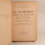 Couverture du livre Estimation du livre « le scorpion, symbole du peuple juif dans l’art religieux des XIVe, XVe, XVIe siècles. A propos de 4 peintures murales de la chapelle Saint-Sébastien, à Lanslevillard (Savoie). »