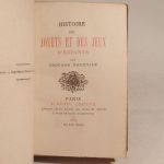 Couverture du livre Estimation du livre « histoire des jouets et des jeux d’enfants. »