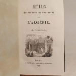 Couverture du livre Estimation du livre « lettres édifiantes et curieuses sur l’Algérie, par M. l’Abbé Suchet, vicaire général d’Alger. »