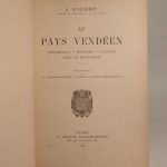 Couverture du livre Estimation du livre « au Pays vendéen : description, histoire, langage, sites et monuments. Illustrations de J.-L. Giraudeau-Laurent, G. Fraipont, A. Duplais-Destouches, etc. »