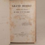 Couverture du livre Estimation du livre « le grand désert, ou Itinéraire d’une caravane du Sahara au pays des Nègres (Royaume de Haoussa). »