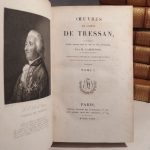 Couverture du livre Estimation du livre « oeuvres du comte de Tressan, précédées d’une notice sur sa vie et ses ouvrages, par M. Campenon […]. Edition revue, corrigée et accompagnée de notes ; ornée de gravures d’après les dessins de M. Colin. 10 volumes. »