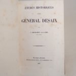 Couverture du livre Estimation du livre « etudes historiques sur le général Desaix »