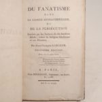 Couverture du livre Estimation du livre « du fanatisme dans la langue révolutionnaire, ou De la persécution suscitée par les Barbares du six-huitième siècle, contre la Religion Chrétienne et ses Ministres. Troisième édition. »