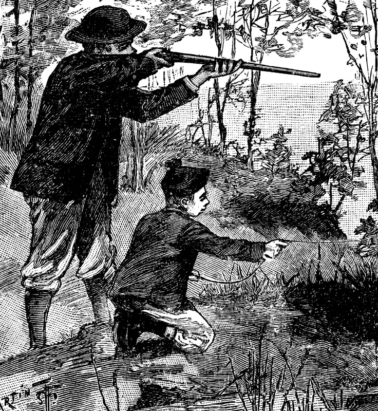 Gravure représentant un chasseur