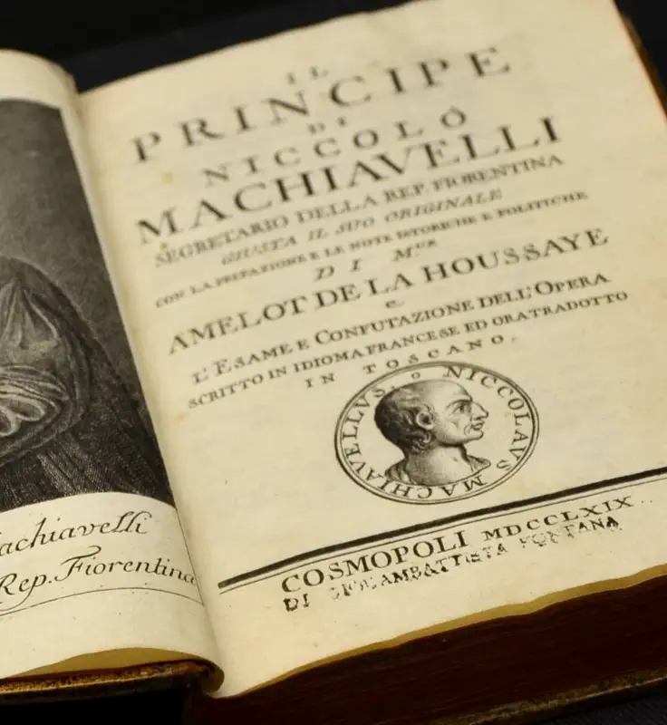 Page de garde "il principe di niccolo Machiavelli"